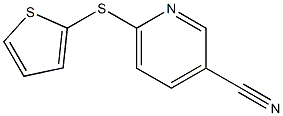 6-(thiophen-2-ylsulfanyl)pyridine-3-carbonitrile Structure