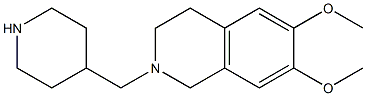 6,7-dimethoxy-2-(piperidin-4-ylmethyl)-1,2,3,4-tetrahydroisoquinoline 구조식 이미지