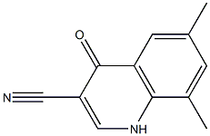 6,8-dimethyl-4-oxo-1,4-dihydroquinoline-3-carbonitrile 구조식 이미지