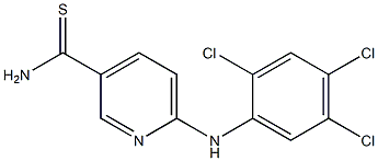 6-[(2,4,5-trichlorophenyl)amino]pyridine-3-carbothioamide Structure