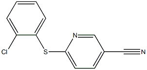 6-[(2-chlorophenyl)sulfanyl]pyridine-3-carbonitrile Structure