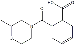 6-[(2-methylmorpholin-4-yl)carbonyl]cyclohex-3-ene-1-carboxylic acid 구조식 이미지