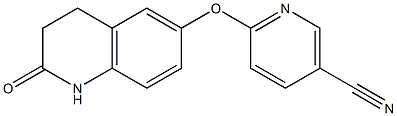 6-[(2-oxo-1,2,3,4-tetrahydroquinolin-6-yl)oxy]nicotinonitrile 구조식 이미지