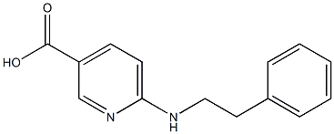 6-[(2-phenylethyl)amino]pyridine-3-carboxylic acid Structure