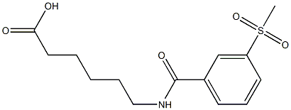 6-[(3-methanesulfonylphenyl)formamido]hexanoic acid 구조식 이미지