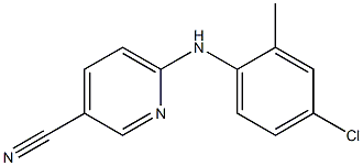 6-[(4-chloro-2-methylphenyl)amino]pyridine-3-carbonitrile Structure