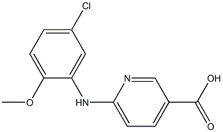 6-[(5-chloro-2-methoxyphenyl)amino]pyridine-3-carboxylic acid Structure