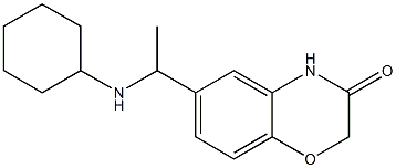 6-[1-(cyclohexylamino)ethyl]-3,4-dihydro-2H-1,4-benzoxazin-3-one Structure