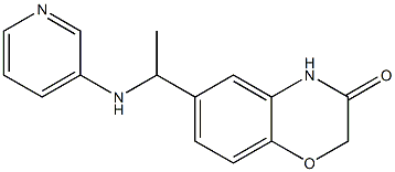 6-[1-(pyridin-3-ylamino)ethyl]-3,4-dihydro-2H-1,4-benzoxazin-3-one Structure