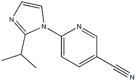 6-[2-(propan-2-yl)-1H-imidazol-1-yl]pyridine-3-carbonitrile Structure