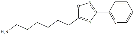 6-[3-(pyridin-2-yl)-1,2,4-oxadiazol-5-yl]hexan-1-amine 구조식 이미지