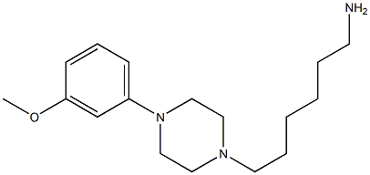 6-[4-(3-methoxyphenyl)piperazin-1-yl]hexan-1-amine 구조식 이미지