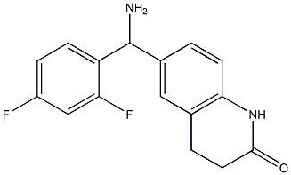 6-[amino(2,4-difluorophenyl)methyl]-1,2,3,4-tetrahydroquinolin-2-one 구조식 이미지