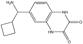 6-[amino(cyclobutyl)methyl]-1,2,3,4-tetrahydroquinoxaline-2,3-dione 구조식 이미지