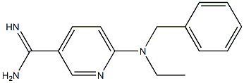 6-[benzyl(ethyl)amino]pyridine-3-carboximidamide Structure