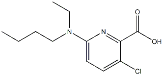 6-[butyl(ethyl)amino]-3-chloropyridine-2-carboxylic acid Structure