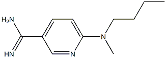 6-[butyl(methyl)amino]pyridine-3-carboximidamide Structure