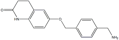 6-{[4-(aminomethyl)benzyl]oxy}-3,4-dihydroquinolin-2(1H)-one Structure