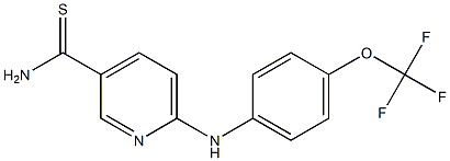 6-{[4-(trifluoromethoxy)phenyl]amino}pyridine-3-carbothioamide 구조식 이미지