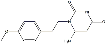 6-amino-1-[2-(4-methoxyphenyl)ethyl]-1,2,3,4-tetrahydropyrimidine-2,4-dione 구조식 이미지