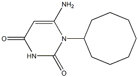 6-amino-1-cyclooctyl-1,2,3,4-tetrahydropyrimidine-2,4-dione Structure