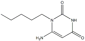 6-amino-1-pentyl-1,2,3,4-tetrahydropyrimidine-2,4-dione 구조식 이미지