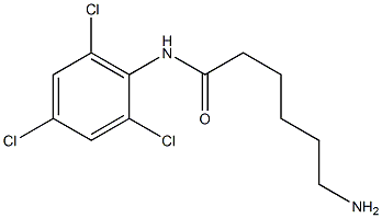 6-amino-N-(2,4,6-trichlorophenyl)hexanamide 구조식 이미지