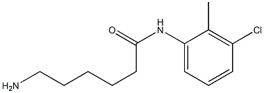 6-amino-N-(3-chloro-2-methylphenyl)hexanamide 구조식 이미지