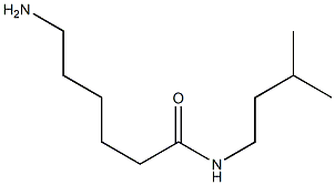 6-amino-N-(3-methylbutyl)hexanamide Structure