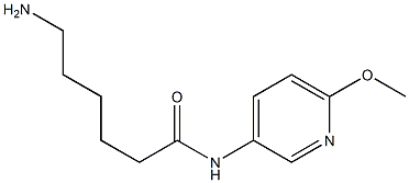 6-amino-N-(6-methoxypyridin-3-yl)hexanamide 구조식 이미지