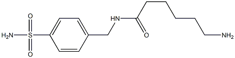 6-amino-N-[4-(aminosulfonyl)benzyl]hexanamide Structure