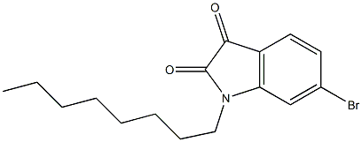 6-bromo-1-octyl-2,3-dihydro-1H-indole-2,3-dione 구조식 이미지