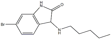 6-bromo-3-(pentylamino)-2,3-dihydro-1H-indol-2-one 구조식 이미지