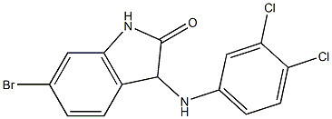 6-bromo-3-[(3,4-dichlorophenyl)amino]-2,3-dihydro-1H-indol-2-one Structure