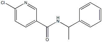 6-chloro-N-(1-phenylethyl)pyridine-3-carboxamide Structure