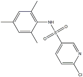 6-chloro-N-(2,4,6-trimethylphenyl)pyridine-3-sulfonamide Structure