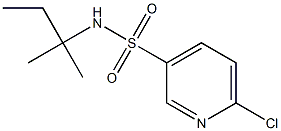 6-chloro-N-(2-methylbutan-2-yl)pyridine-3-sulfonamide 구조식 이미지