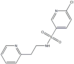 6-chloro-N-(2-pyridin-2-ylethyl)pyridine-3-sulfonamide 구조식 이미지