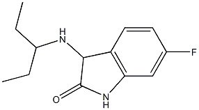 6-fluoro-3-(pentan-3-ylamino)-2,3-dihydro-1H-indol-2-one 구조식 이미지