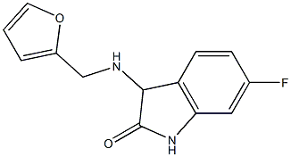 6-fluoro-3-[(2-furylmethyl)amino]-1,3-dihydro-2H-indol-2-one Structure