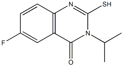 6-fluoro-3-isopropyl-2-mercaptoquinazolin-4(3H)-one Structure
