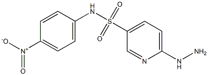 6-hydrazinyl-N-(4-nitrophenyl)pyridine-3-sulfonamide 구조식 이미지