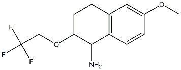 6-methoxy-2-(2,2,2-trifluoroethoxy)-1,2,3,4-tetrahydronaphthalen-1-amine Structure
