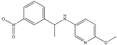 6-methoxy-N-[1-(3-nitrophenyl)ethyl]pyridin-3-amine 구조식 이미지