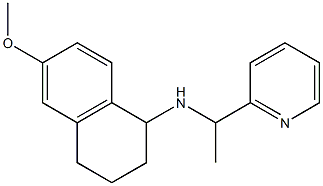 6-methoxy-N-[1-(pyridin-2-yl)ethyl]-1,2,3,4-tetrahydronaphthalen-1-amine 구조식 이미지