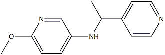 6-methoxy-N-[1-(pyridin-4-yl)ethyl]pyridin-3-amine 구조식 이미지