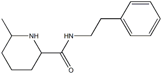 6-methyl-N-(2-phenylethyl)piperidine-2-carboxamide Structure