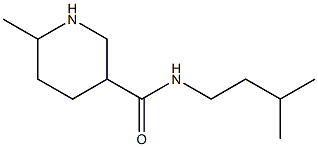 6-methyl-N-(3-methylbutyl)piperidine-3-carboxamide Structure
