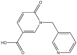 6-oxo-1-(pyridin-3-ylmethyl)-1,6-dihydropyridine-3-carboxylic acid 구조식 이미지