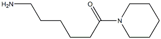 6-oxo-6-piperidin-1-ylhexan-1-amine 구조식 이미지